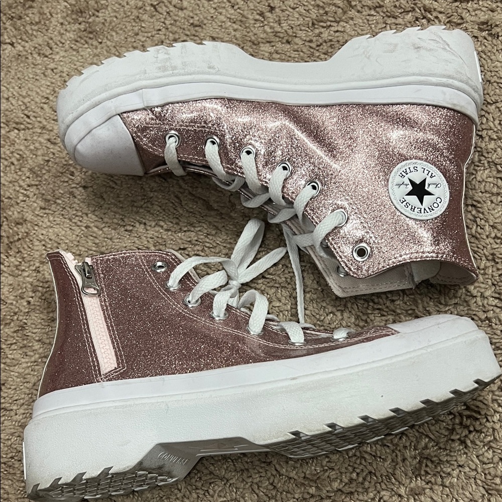Converse Rose Glitter High-Tops